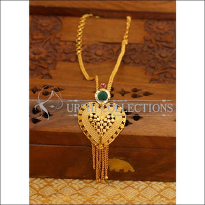Gold plated Kerala style necklace M242 - Necklace Set