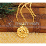 Gold plated kerala style pendant with chain M199 - Pendant Set