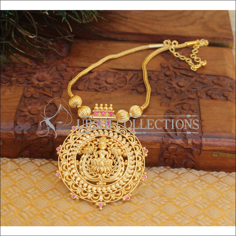 Gold plated kerala style Temple necklace M182 - Necklace Set
