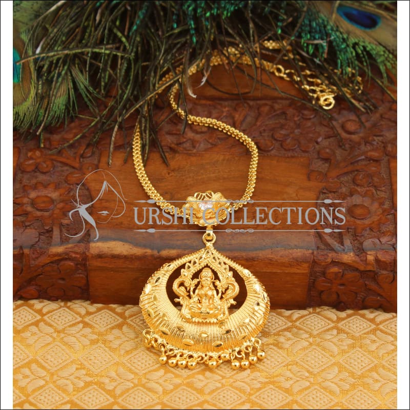 Gold plated kerala style Temple necklace M189 - Necklace Set