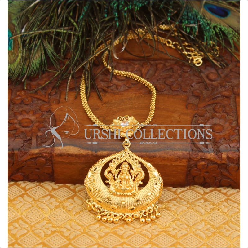 Gold plated kerala style Temple necklace M189 - Necklace Set