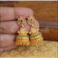 Gold plated peacock earrings M289