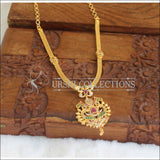 Gold plated peacock Necklace M599 - multy - Necklace Set