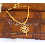 Gold plated peacock Necklace M599 - white - Necklace Set