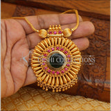 High gold Kerala style Palakka Necklace M244 - Necklace Set