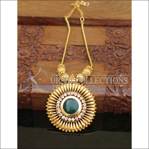 High gold Kerala style Palakka Necklace M245 - Necklace Set
