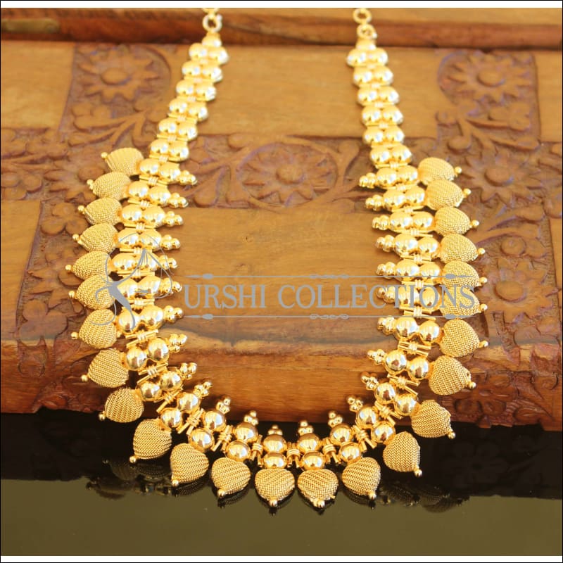Kerala style gold plated necklace M593 - Necklace Set