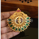 Kerala style green palakka pendant M178 - Necklace Set
