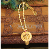 Kerala style Temple Gold plated necklace M592 - Necklace Set