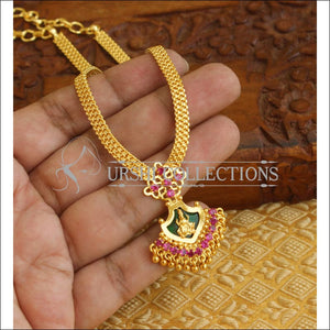 Kerala style Temple palakka necklace M343 - Necklace Set