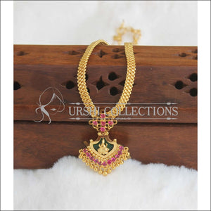 Kerala style Temple palakka necklace M343 - Necklace Set