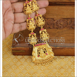 Kerala traditional Gold plated Temple necklace M597 - Necklace Set