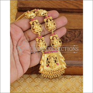 Kerala traditional Gold plated Temple necklace M597 - Necklace Set