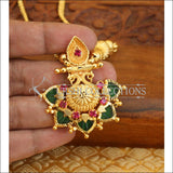 Kerala traditional palakka peacock necklace M595 - Necklace Set