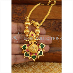 Kerala traditional palakka peacock necklace M596 - Necklace Set