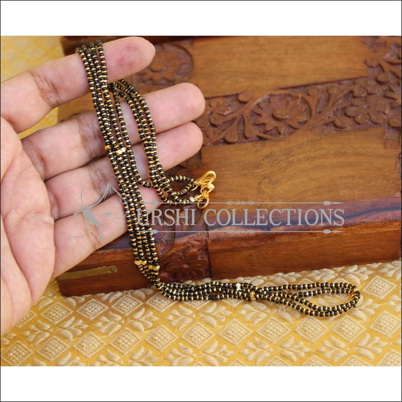 LOVELY BLACK BEADS CHAIN UC-NEW3321 - Mangalsutra