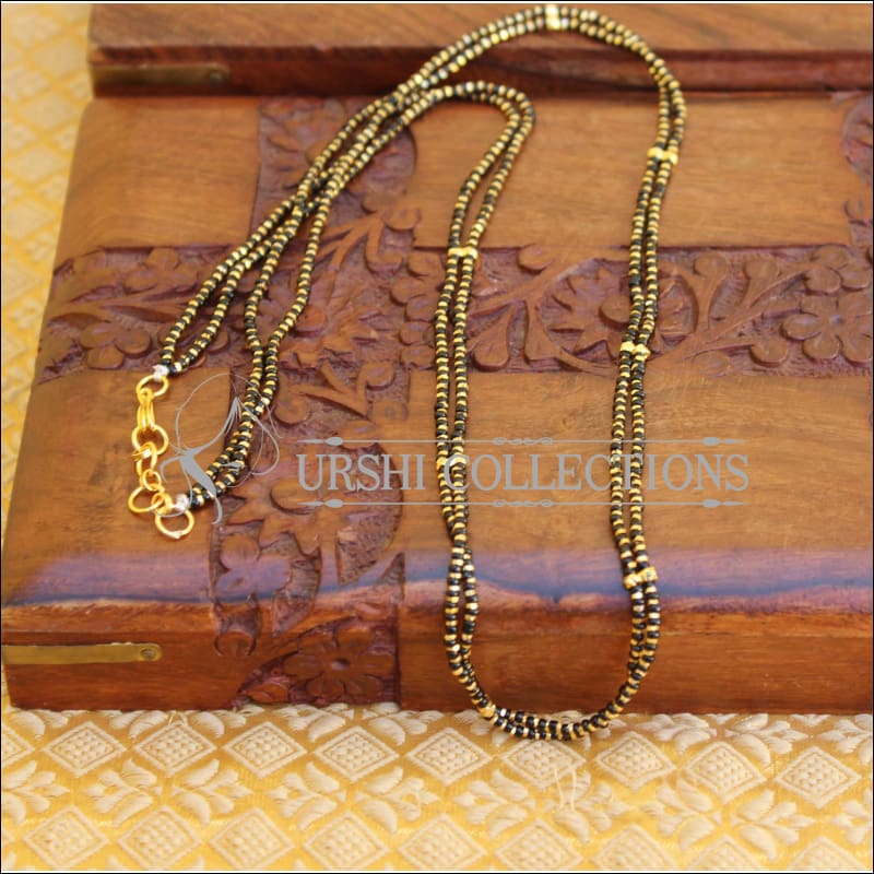 LOVELY BLACK BEADS CHAIN UC-NEW3321 - Mangalsutra