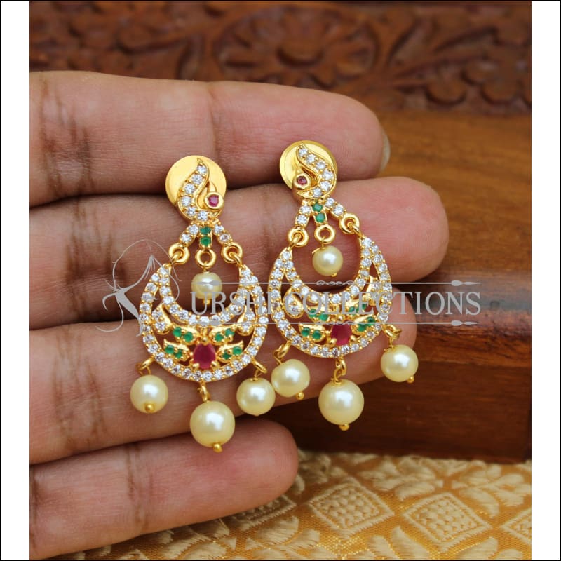 LOVELY CZ GOLD PLATED EARRINGS M12 - Earrings
