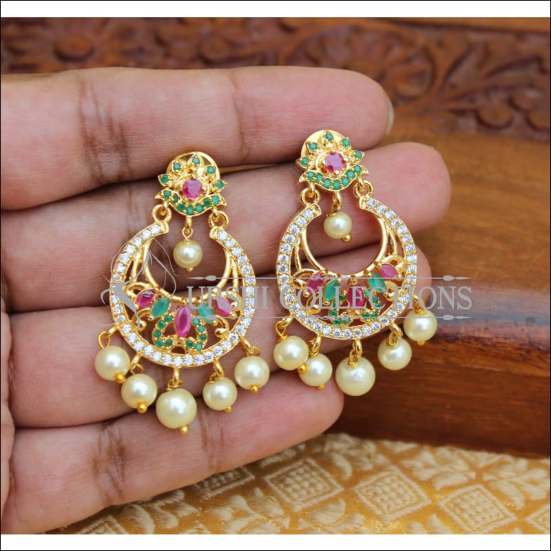 LOVELY CZ GOLD PLATED EARRINGS M13 - Earrings