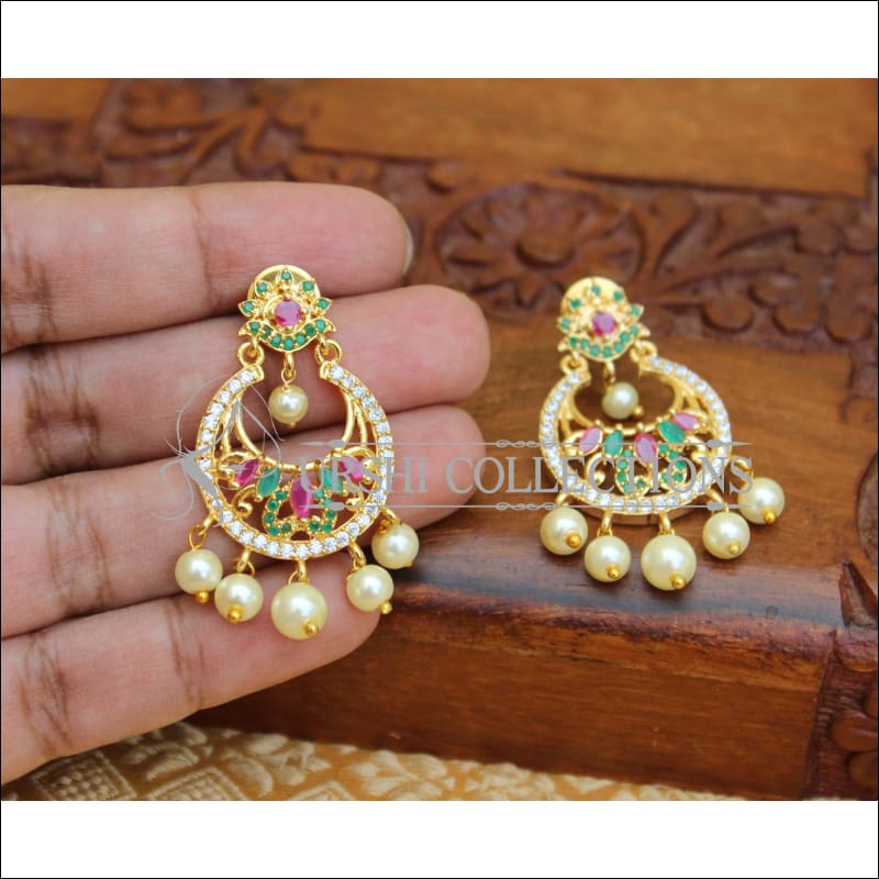 LOVELY CZ GOLD PLATED EARRINGS M13 - Earrings
