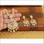 LOVELY CZ PEACOCK GOLD PLATED NECKLACE SET UTV103