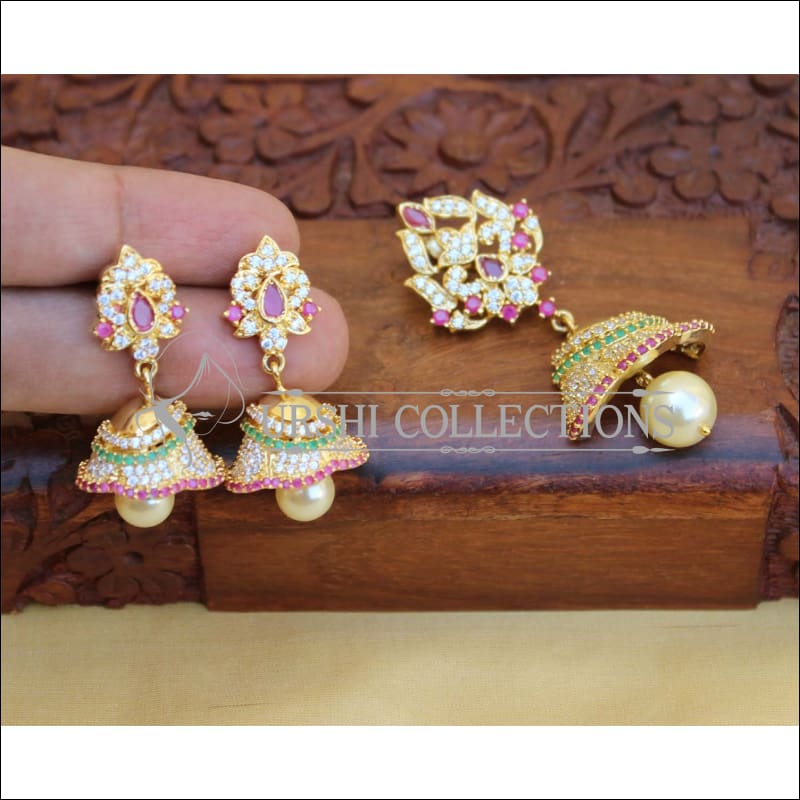 LOVELY CZ PENDANT SET UC-NEW3057 - multi - Pendant Set