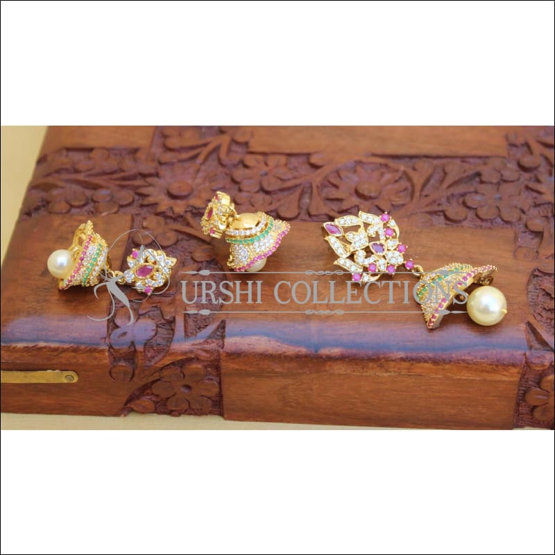 LOVELY CZ PENDANT SET UC-NEW3057 - Pendant Set