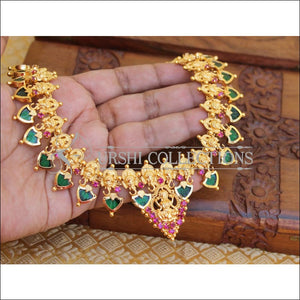 Lovely Designer Gold Plated Kerala Style Palakka Ganesha Necklace M54 - Necklace Set