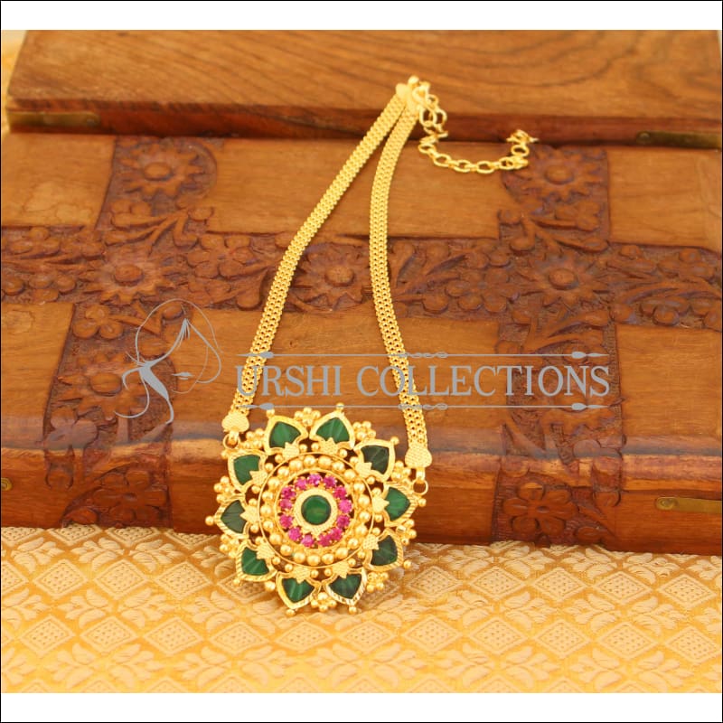 Lovely Designer palakka necklace M95 - Necklace Set