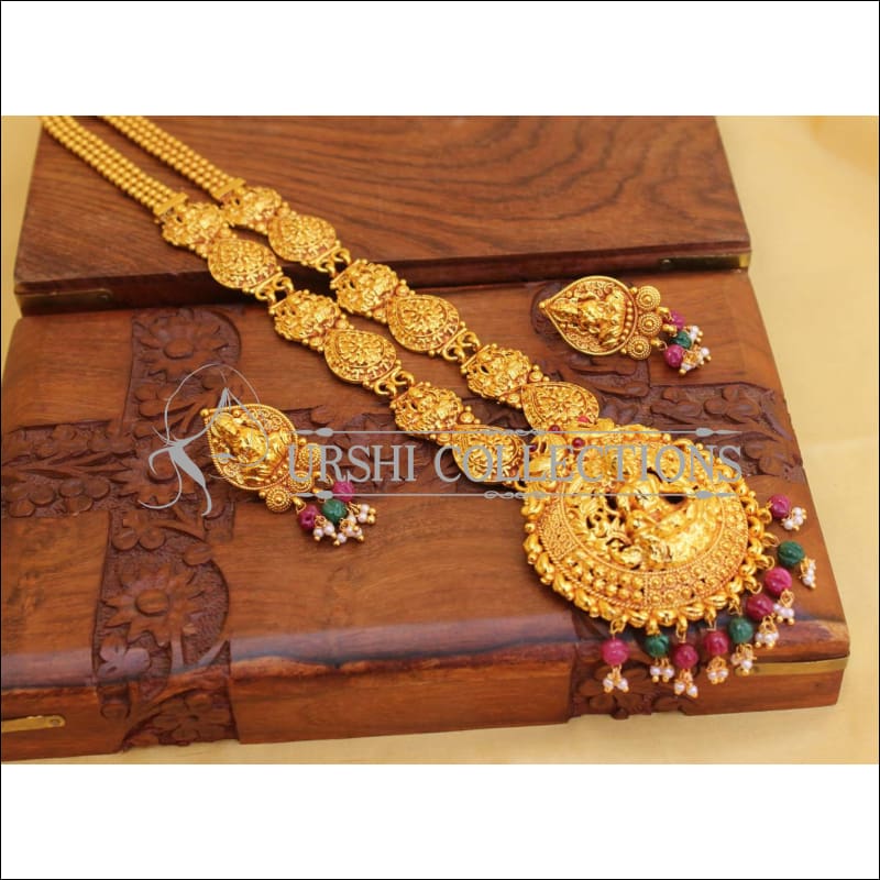 LOVELY GERU POLISH TEMPLE LONG NECKLACE SET UC-NEW3135 - MULTI - Necklace Set