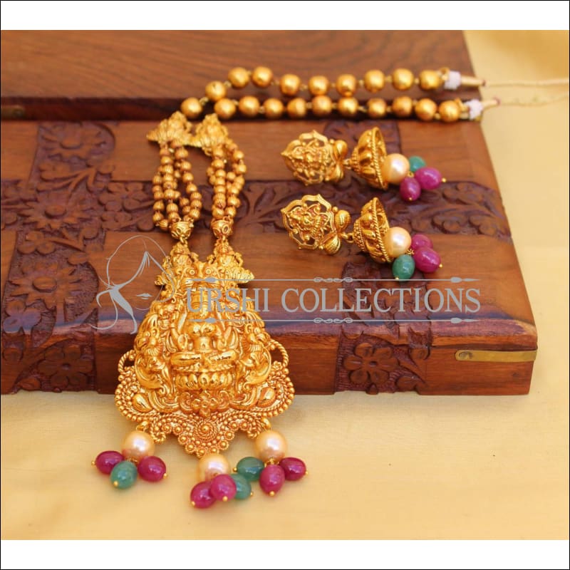 LOVELY GERU POLISH TEMPLE NECKLACE SET UC-NEW3143 - Necklace Set