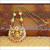 LOVELY GOLD PLATED HANDMADE TEMPLE NECKLACE UTV147 - Necklace Set