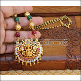 LOVELY GOLD PLATED HANDMADE TEMPLE NECKLACE UTV147 - Necklace Set