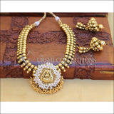 LOVELY GOLD PLATED TEMPLE NECKLACE SET UC-NEW3118 - Necklace Set