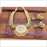 LOVELY GOLD PLATED TEMPLE NECKLACE SET UC-NEW3118 - Necklace Set