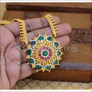 Lovely Kerala Design Gold Plated Palakka Necklace M56 - Necklace Set