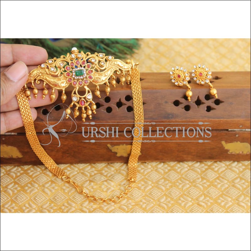 Lovely matte finish necklace set M318 - Necklace Set