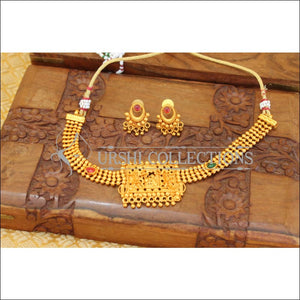 Lovely matte finish Peacock necklace set M108 - Necklace Set