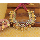 LOVELY MATTE FINISH RAM PARIVAR NECKLACE SET UTV41 - Necklace Set