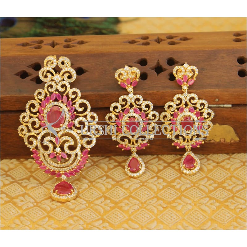 Lovely Ruby Designer Pendant set M552 - Pendant Set