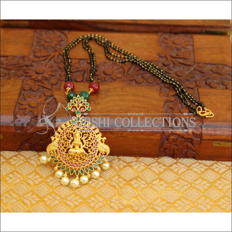 LOVELY RUBY RAM PARIVAR NECKLACE UTV155 - Mangalsutra