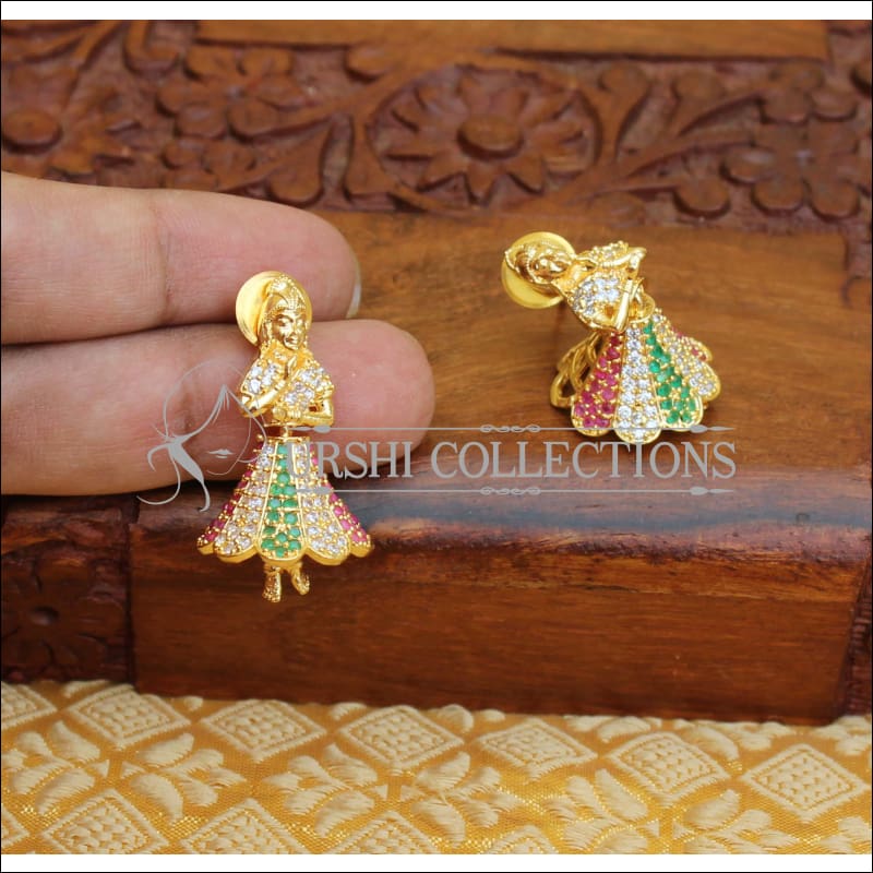 Lovely Temple earrings M1 - MULTI COLOUR