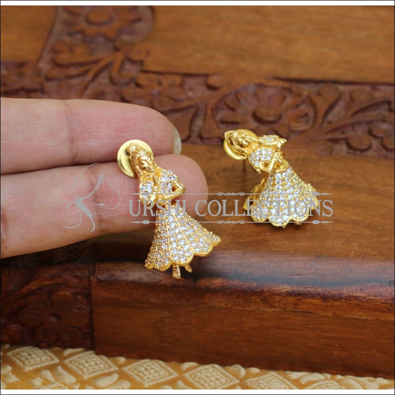 Lovely Temple earrings M1 - WHITE