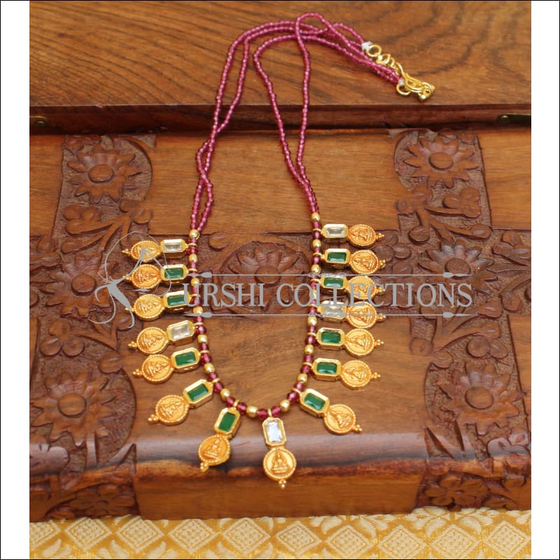 LOVELY TEMPLE HAND MADE NECKLACE UTV57 - Necklace Set