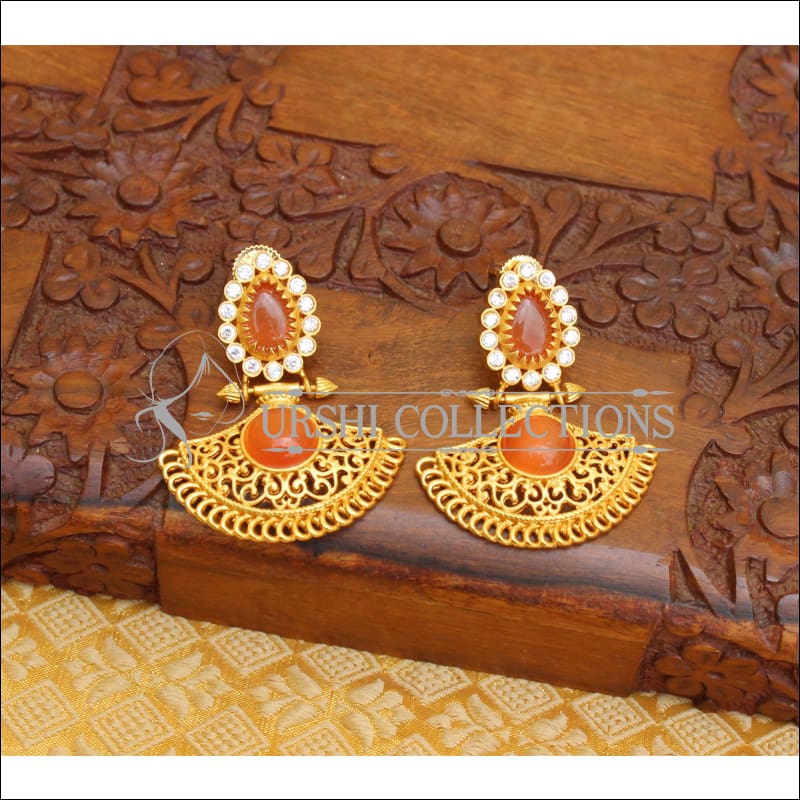 MATTE FINISH DESIGNER EARRINGS UTV234 - Earrings