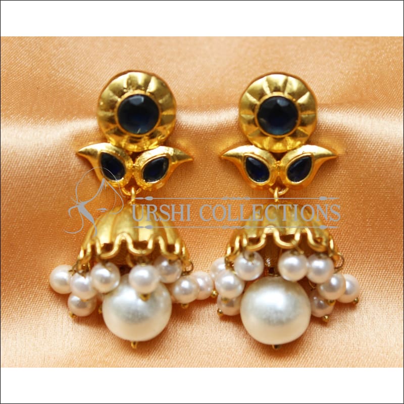 Matte Finish Earrings Set UC-NEW625 - Blue - Earrings