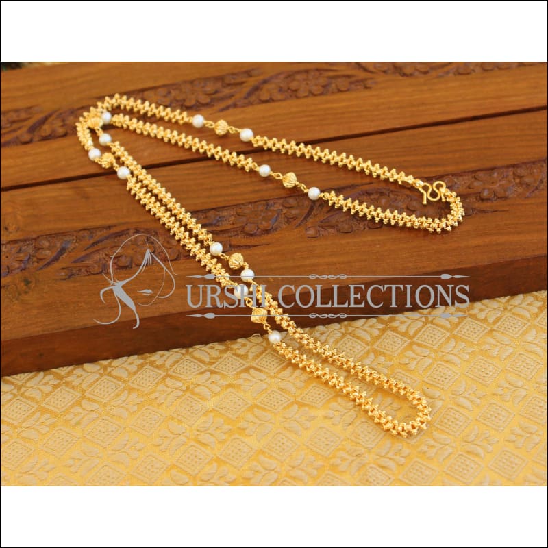 Micro gold plated Long chain M642 - Necklace Set