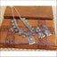 Silver Plated Peacock Necklace Set UC-NEW64