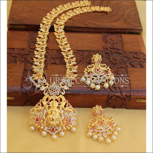 Traditional Elegant Gold Plated Temple Necklace Set UC-NEW90 - Necklace Set