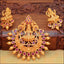 Traditional Lakshmi Peacock Pendant Set